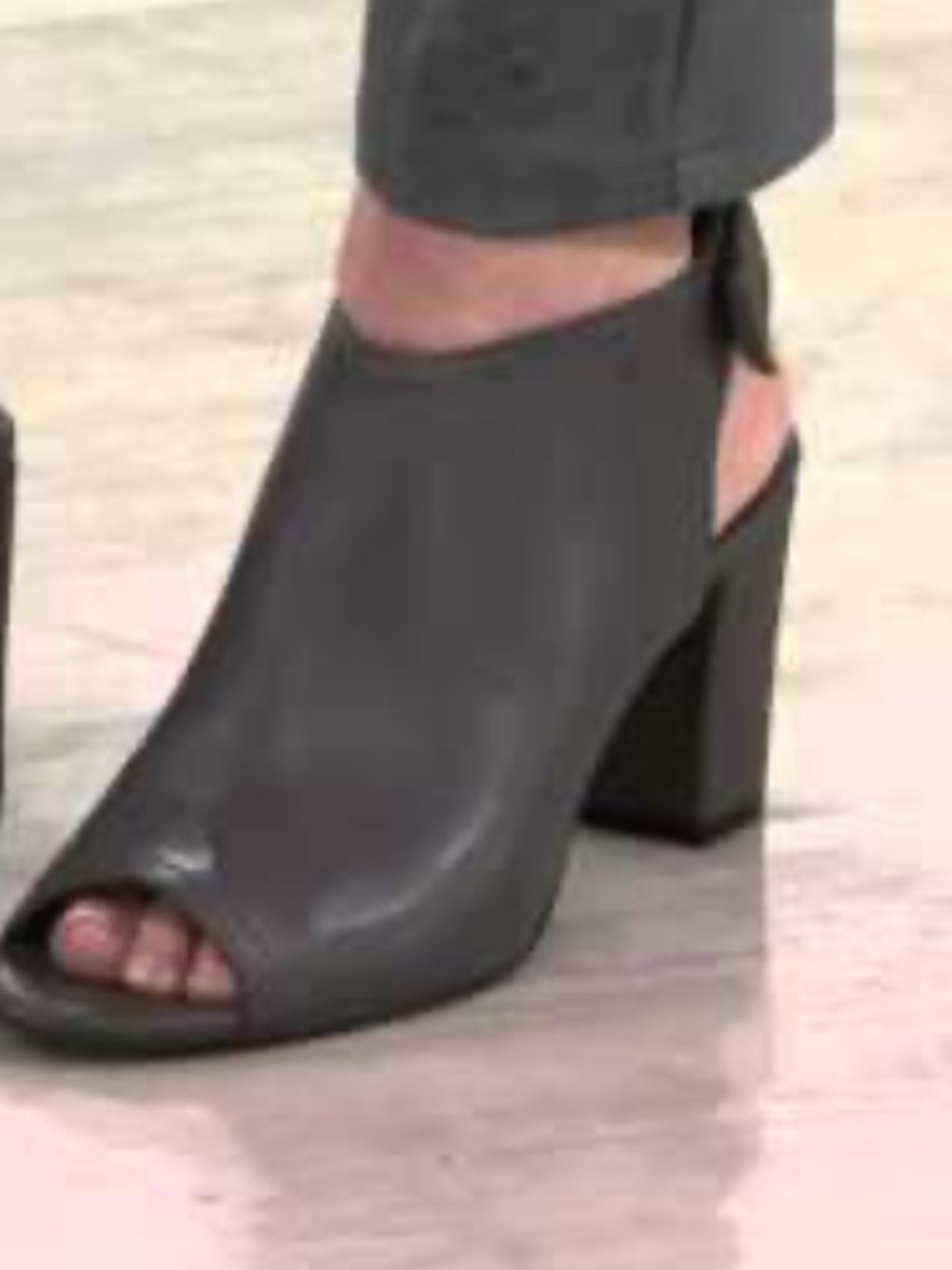 George Open Toe Heel Casual Shoe - size 9